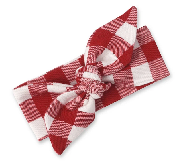 Red Gingham Headband