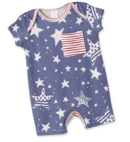 Yankee Doodle Shortie Romper