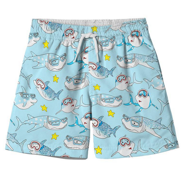 Shark Goggles Swim Trunks