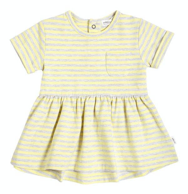 Yellow & Grey Knit Dress