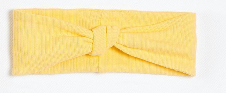 Yellow Headband with Organic Cotton
