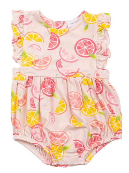 Citrus Apron Ruffle Sunsuit