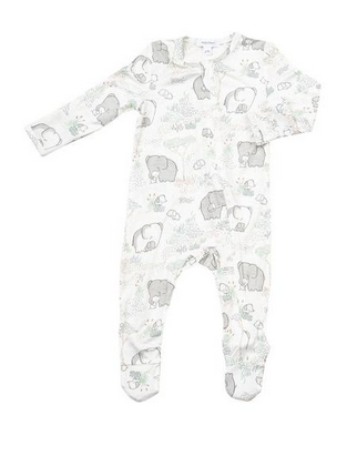 Elephants Zipper Footie