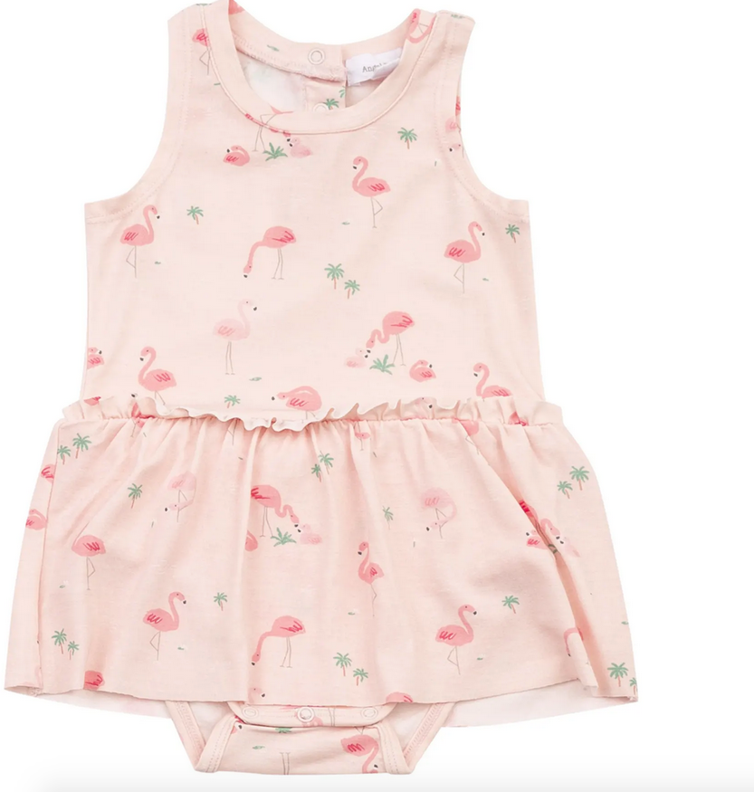Flamingos Bodysuit w/Skirt