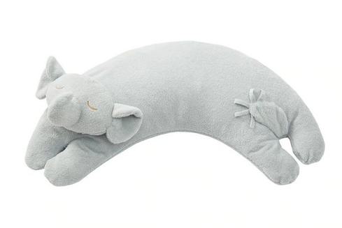 Grey Elephant Pillow