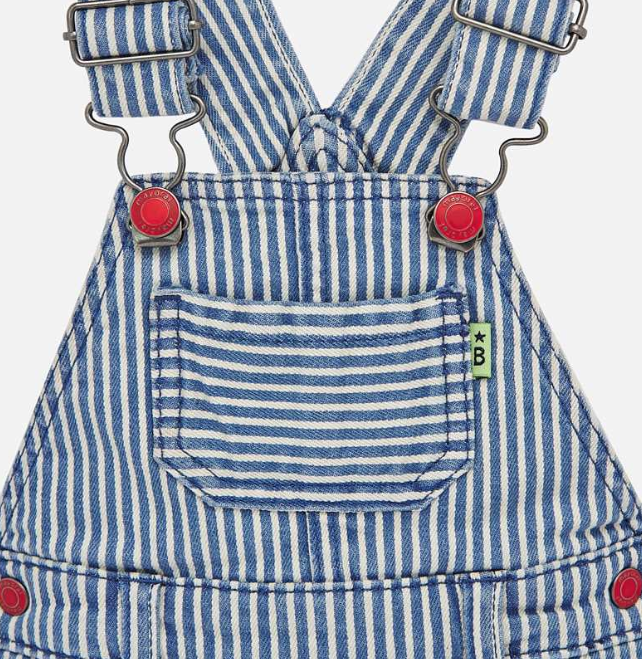 Striped Short Overalls (1686)