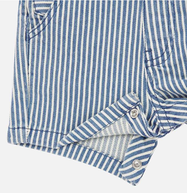 Striped Short Overalls (1686)