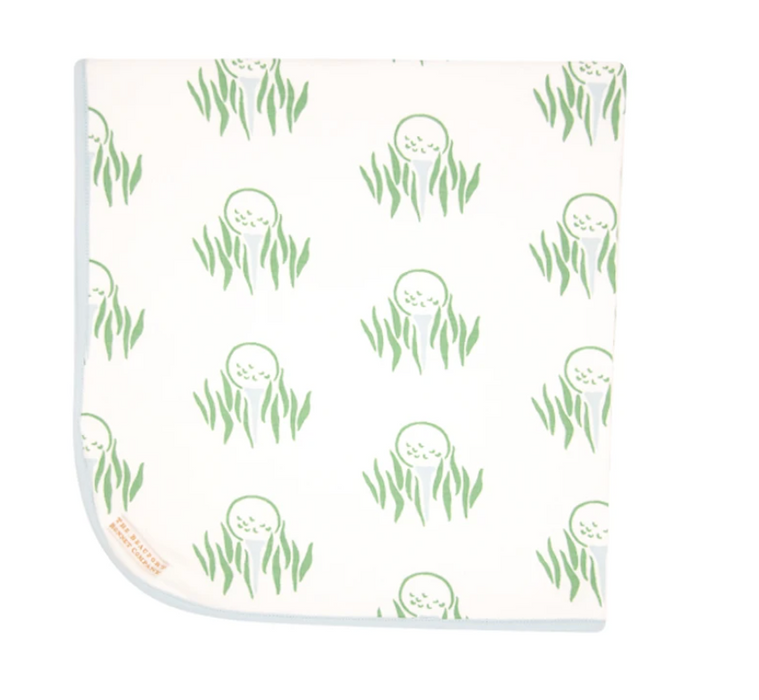 Par Tee White Baby Buggy Blanket