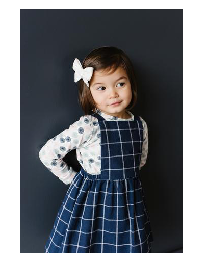 Pinafore Dress-Navy