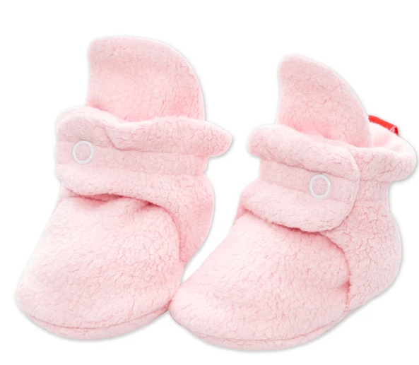 Fleece Zutano Booties | Baby Pink