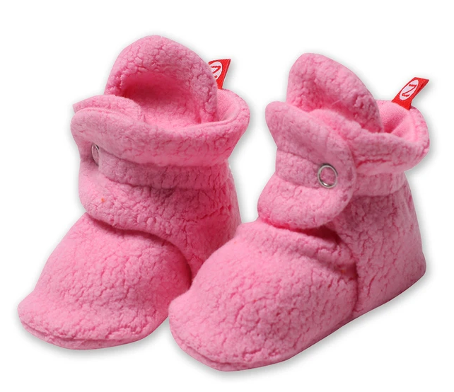 Fleece Zutano Booties | Hot Pink