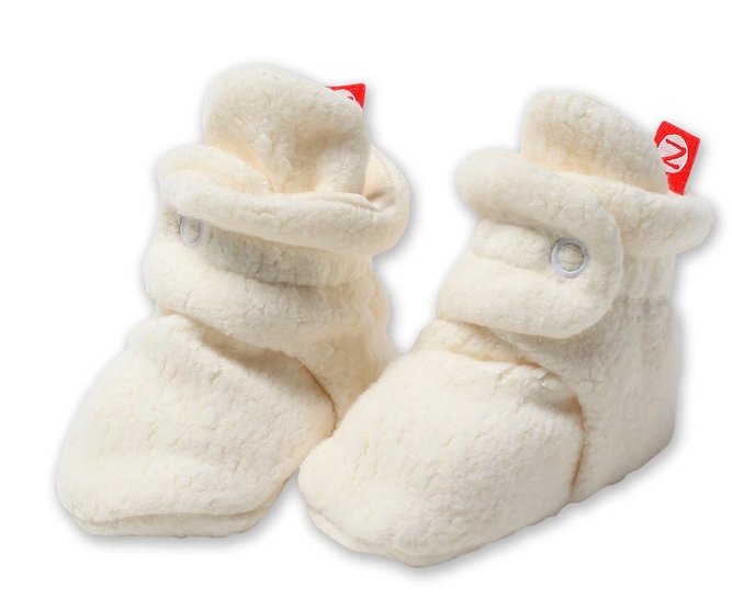 Fleece Zutano Booties | Cream