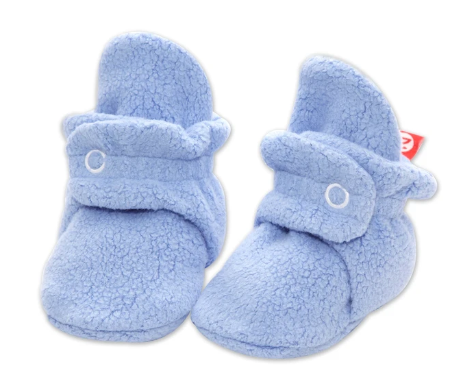Fleece Zutano Booties | Light Blue