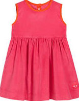 Pink Corduroy Pinny with Orange