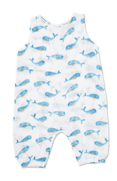 Whale Sleeveless Romper