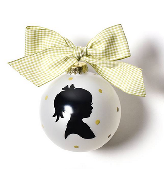 Silhouette Glass Ornament