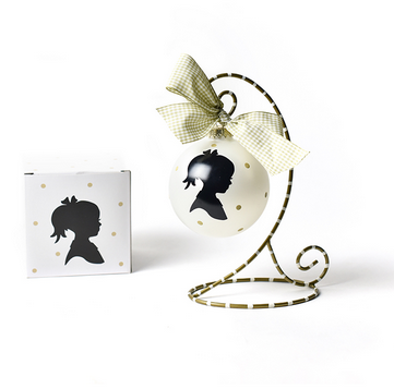 Silhouette Glass Ornament