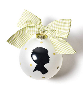 Silhouette Glass Ornament