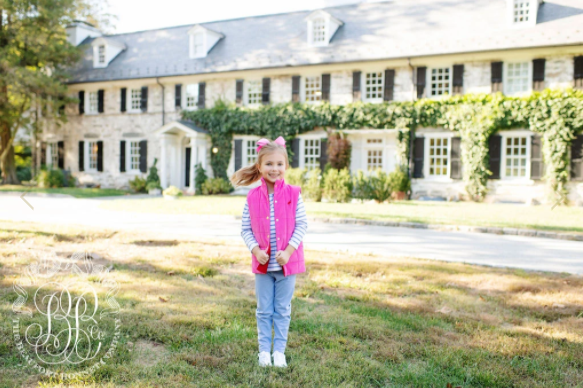 Holly Vaughn Vest (Corduroy) | Hamptons Hot Pink with Park City Periwinkle