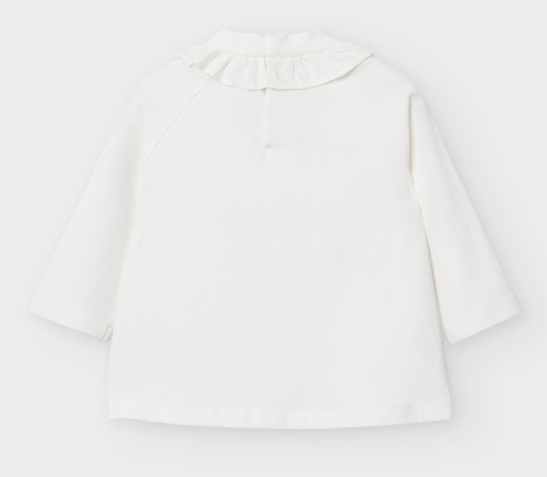 Off White Baby Girl High Neck Blouse (2051)