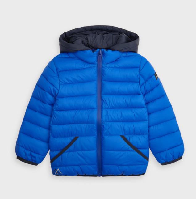 Boy Blue Padded Feathered Coat (4477)