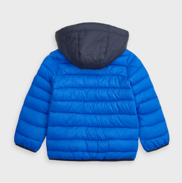 Boy Blue Padded Feathered Coat (4477)