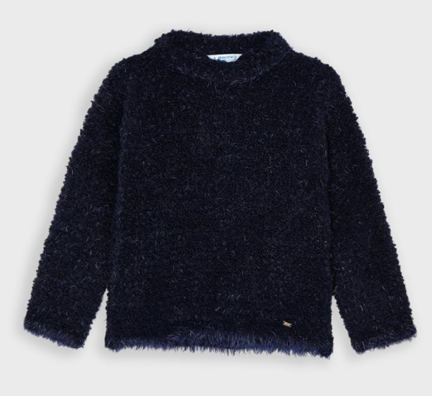 Girls Navy Blue Sweater (4346)