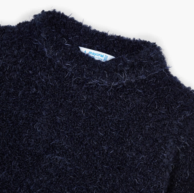 Girls Navy Blue Sweater (4346)
