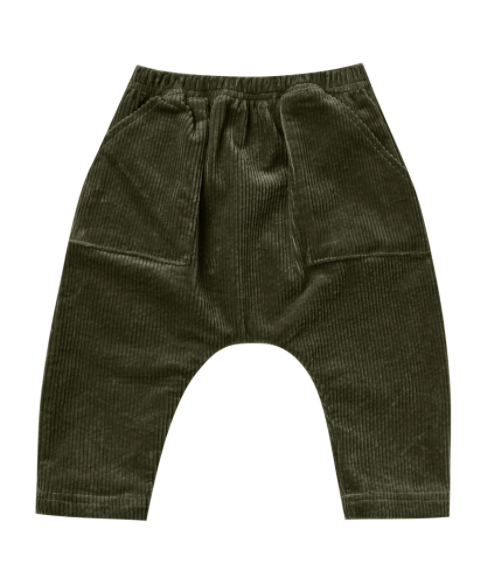 Forest Corduroy Utility Harem Pant