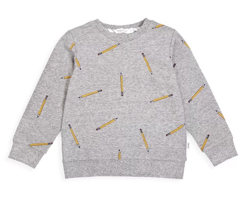 Grey Pencil Sweatshirt