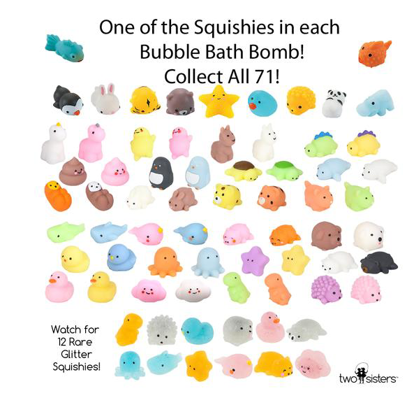 Squishy Toy Surprise Bubble Bath Bomb 6-pack