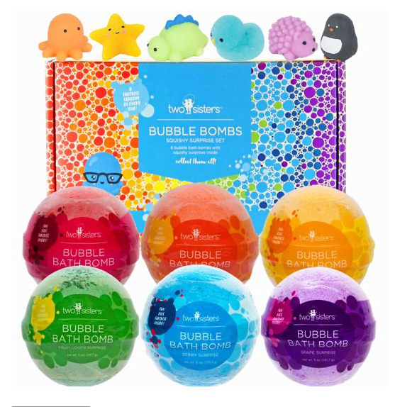 Squishy Toy Surprise Bubble Bath Bomb 6-pack