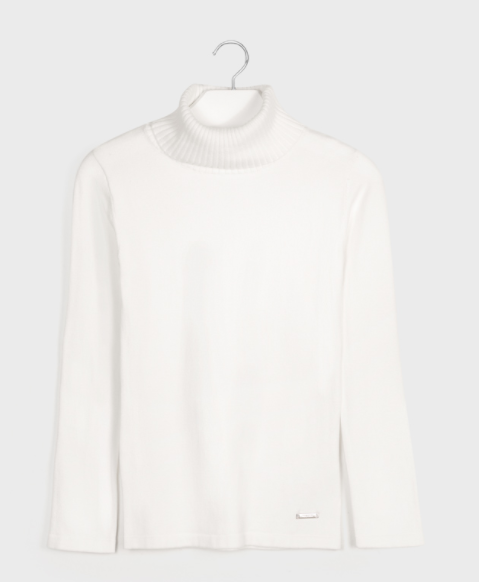 White Knit Turtleneck