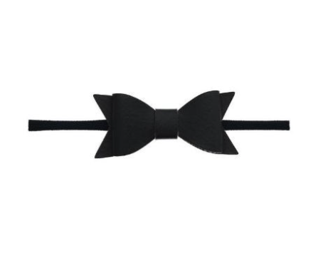 Leather Bow Tie Skinny