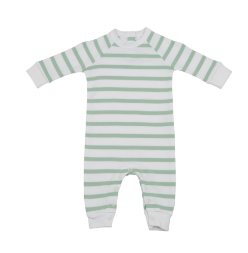 Seafoam and White Stripe All-In-One