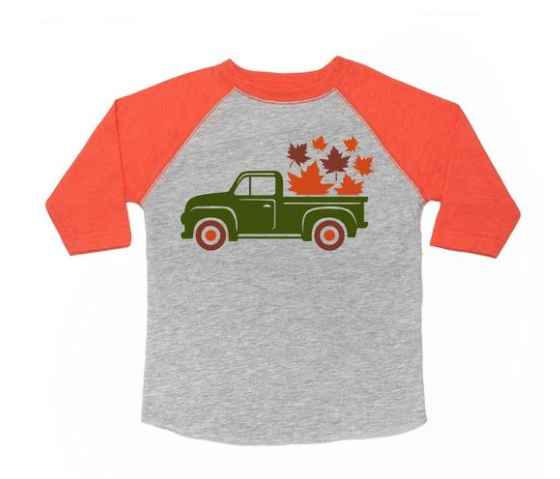 Fall Truck Long Sleeve Shirt