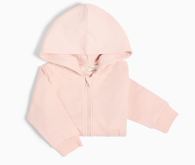 Light Pink Zip Up Hoodie