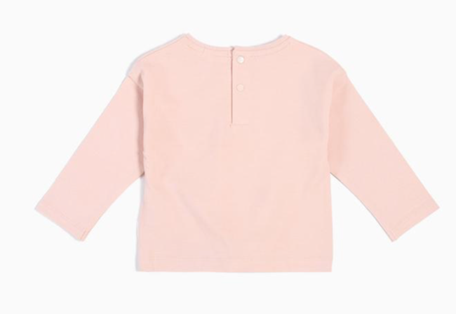 Knotted Long Sleeve Light Pink Top