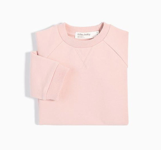 Light Pink Crew Neck Sweatshirt