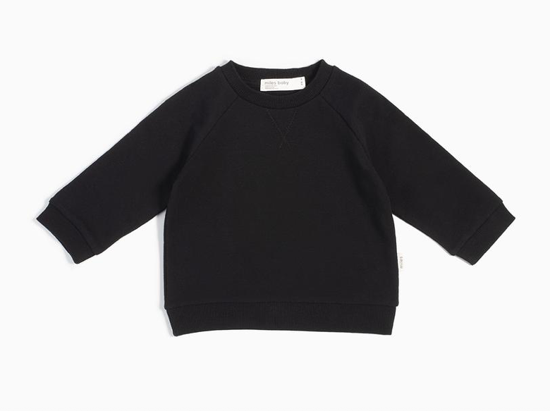 Black Crew Neck Sweatshirt