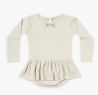 Pointelle Skirted Bodysuit