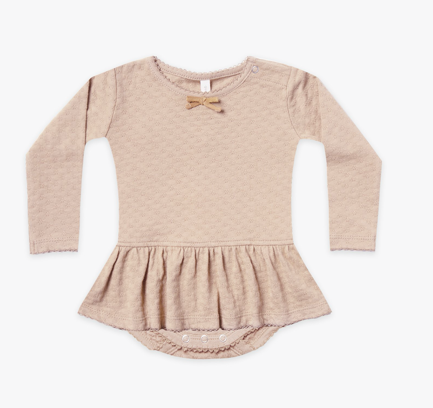 Pointelle Skirted Bodysuit