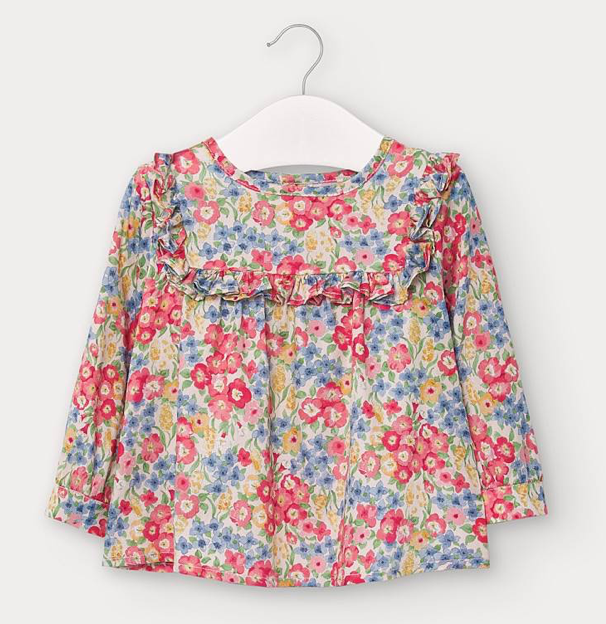 Floral Poplin Baby Girl Blouse (2136)