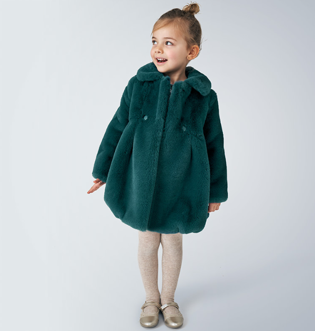 Emerald Green Fur Coat