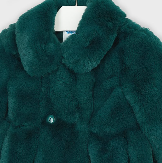 Emerald Green Fur Coat