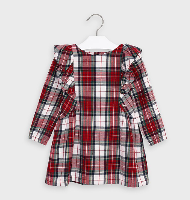 Plaid Ruffle Dress (4977)