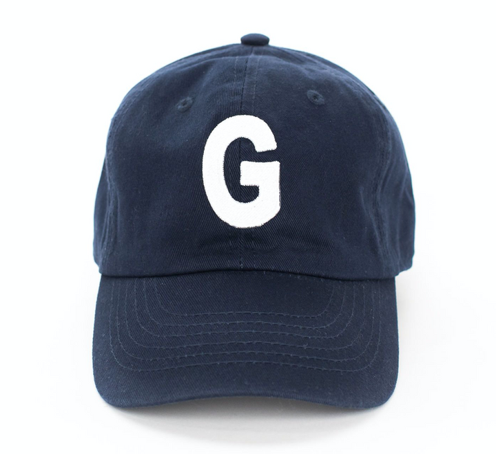 Navy Letter Baseball Hat (Toddler: 1-4 Years)