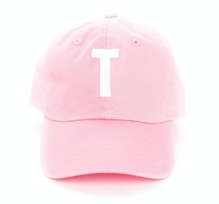 Light Pink Letter Baseball Hat (Baby: 0-12 Months)