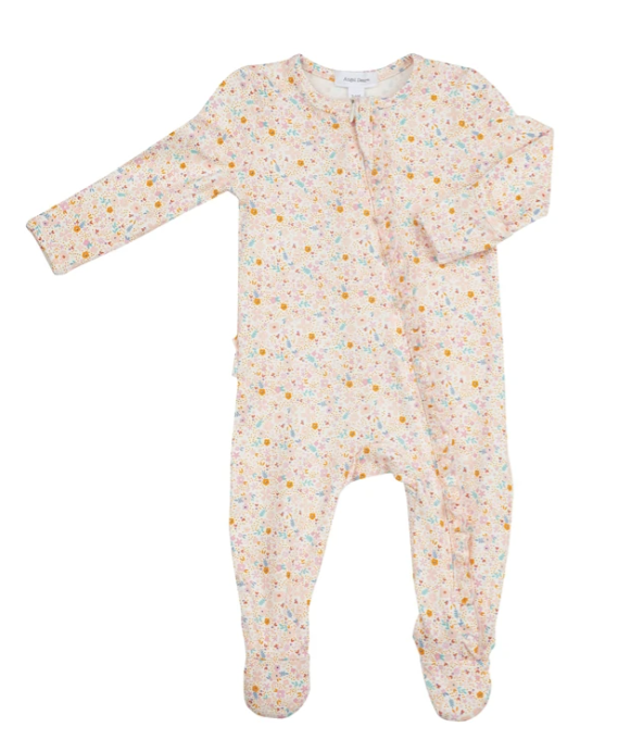 Floral Companion to Dino Zipper Footie