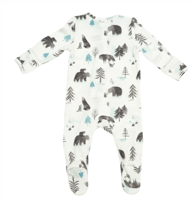 Mama & Cubs Zipper Footie